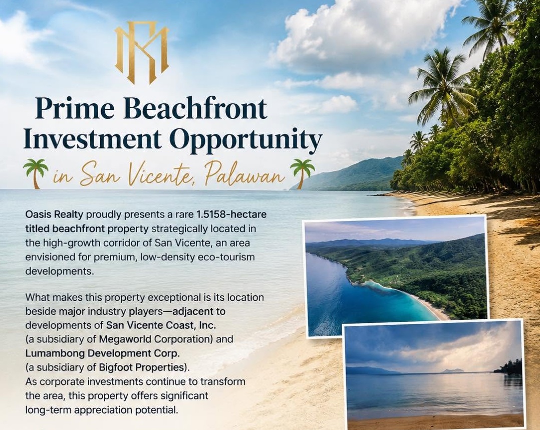  Own a piece of Palawan’s future.